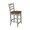 International Concepts Emily CounterHeight Stool, 24" Seat Height, Hickory/Stone S41-6172 - alternate 8
